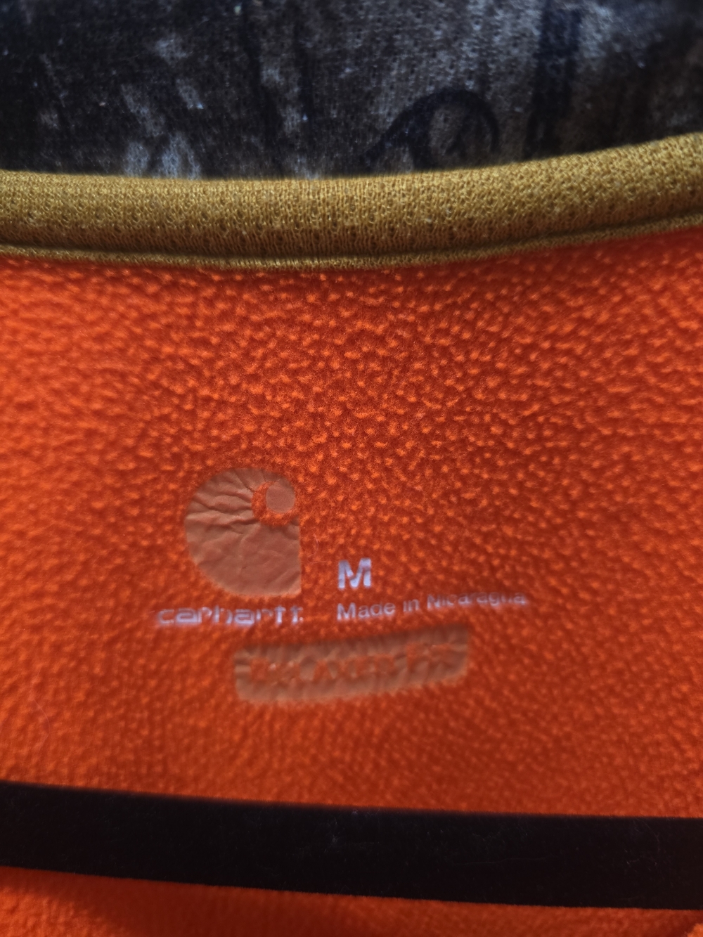 ​Carhartt Force 1/4 Zip Hunting Pullover - Blaze Orange - Picture 3 of 12